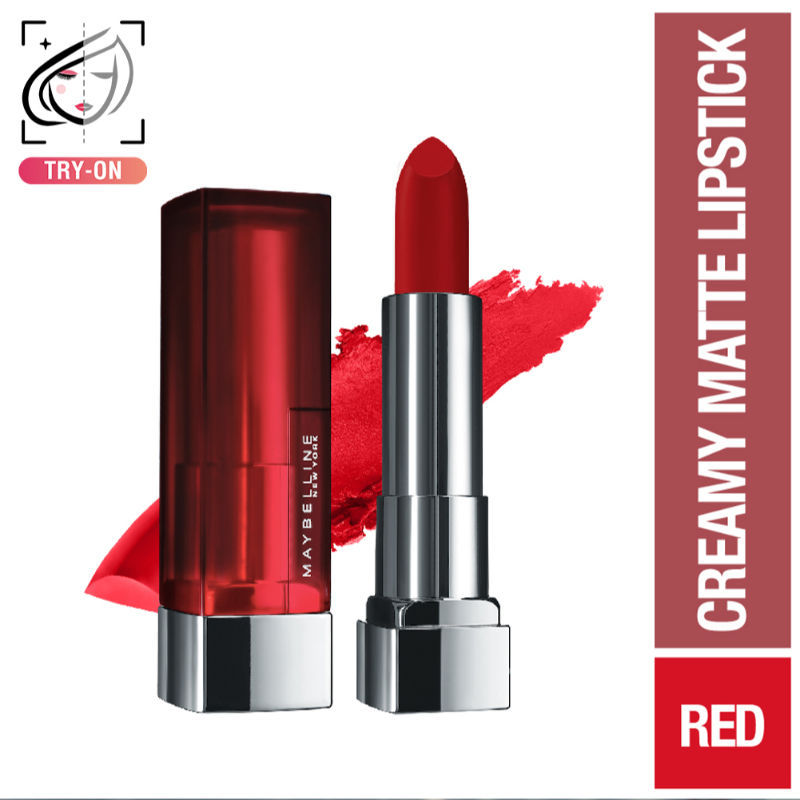 Maybelline Color Sensational Creamy Matte Lipstick, 12H Formula - 640 Red Liberation