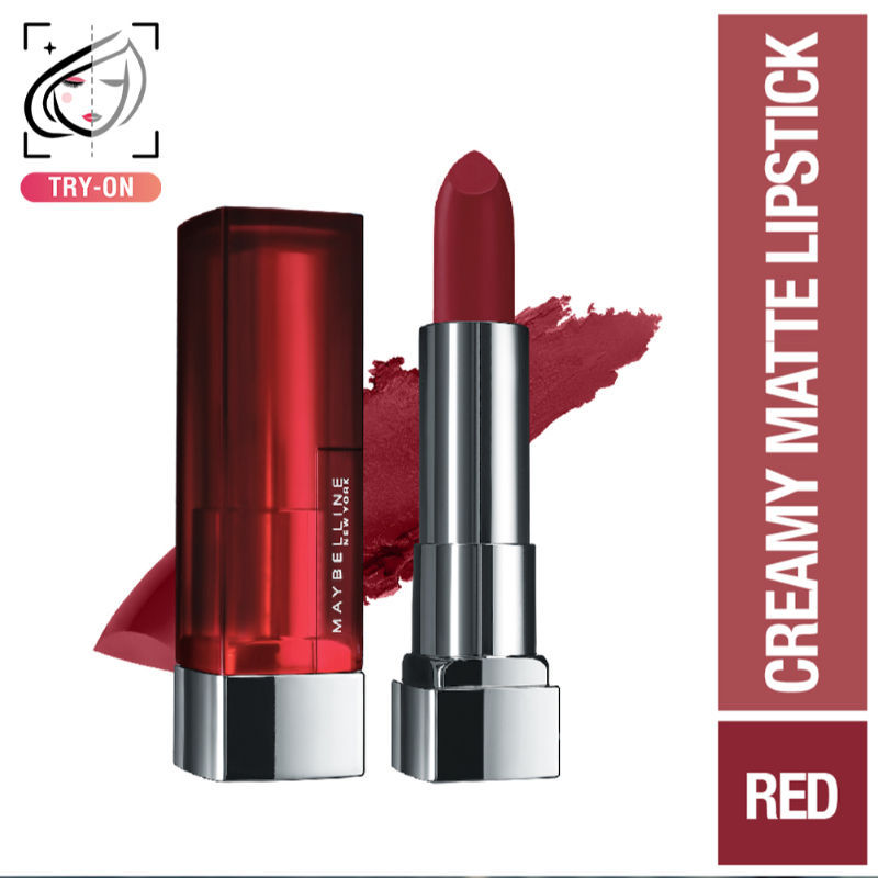 Maybelline Color Sensational Creamy Matte Lipstick, 12H Formula - 640 Red Liberation