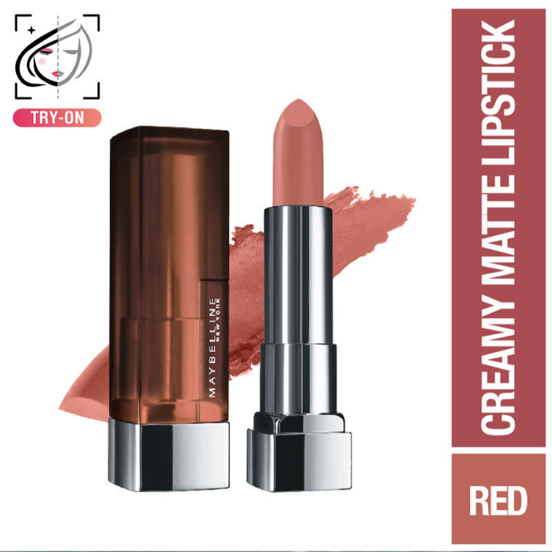 Maybelline Color Sensational Creamy Matte Lipstick, 12H Formula - 640 Red Liberation