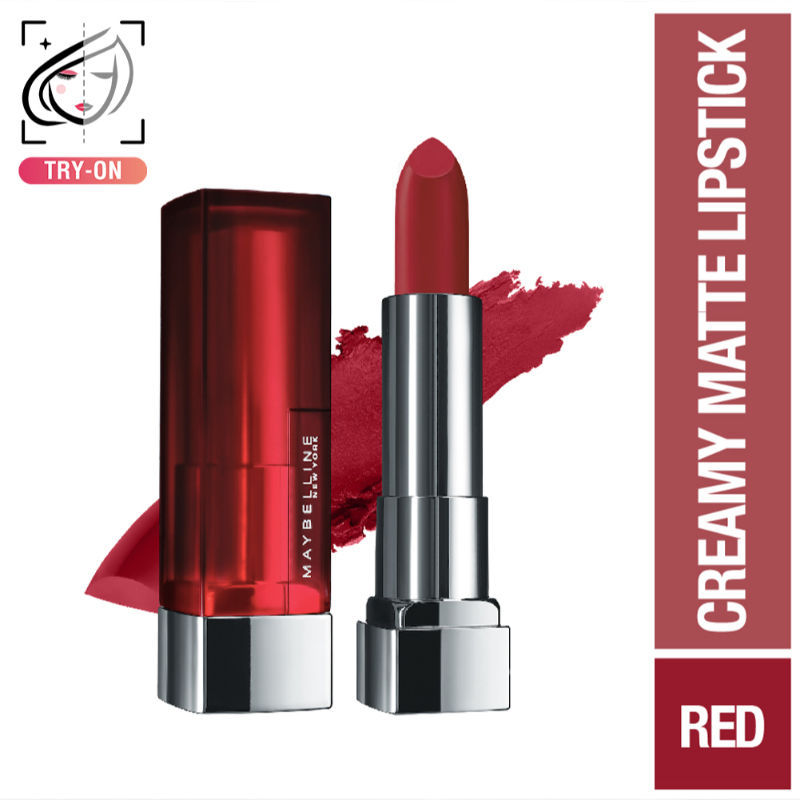 Maybelline Color Sensational Creamy Matte Lipstick, 12H Formula - 640 Red Liberation