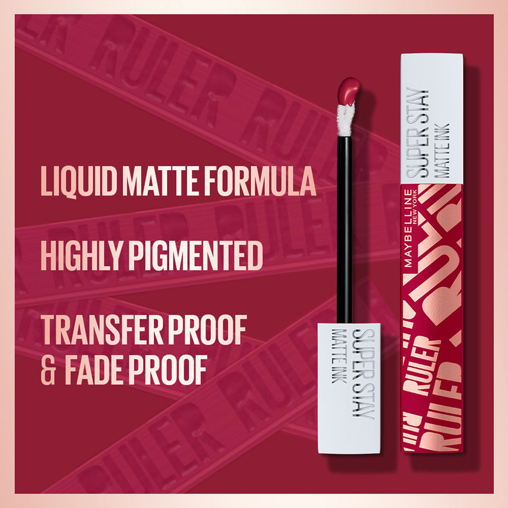 Maybelline New York Super Stay Matte Ink Liquid Lipstick, Lasts Up to 16 Hours - 15 Lover
