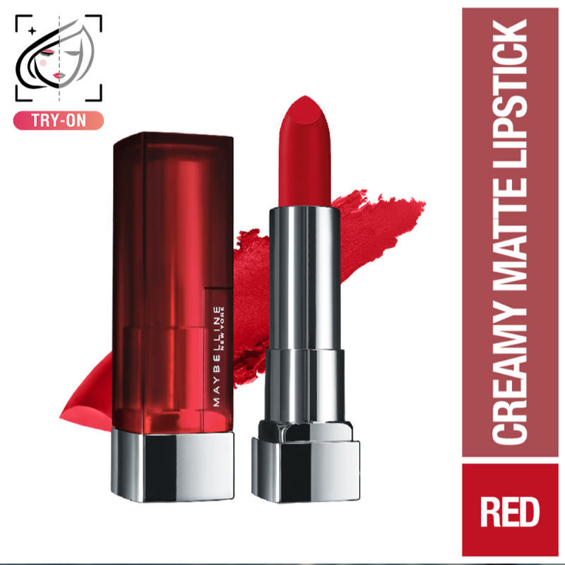 Maybelline Color Sensational Creamy Matte Lipstick, 12H Formula - 640 Red Liberation