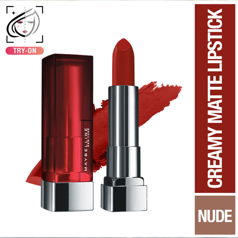 Maybelline Color Sensational Creamy Matte Lipstick, 12H Formula - 640 Red Liberation