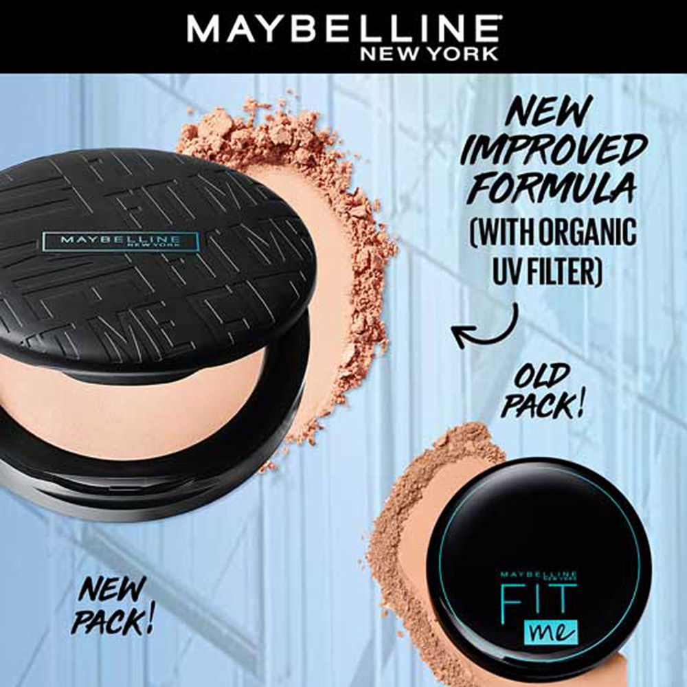 Maybelline New York Fit Me Matte + Poreless 16H Oil Control Compact Powder - 310 Sun Beige