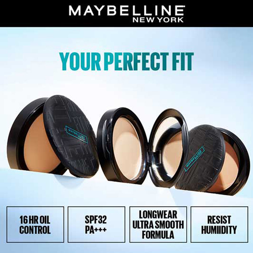 Maybelline New York Fit Me Matte + Poreless 16H Oil Control Compact Powder - 310 Sun Beige