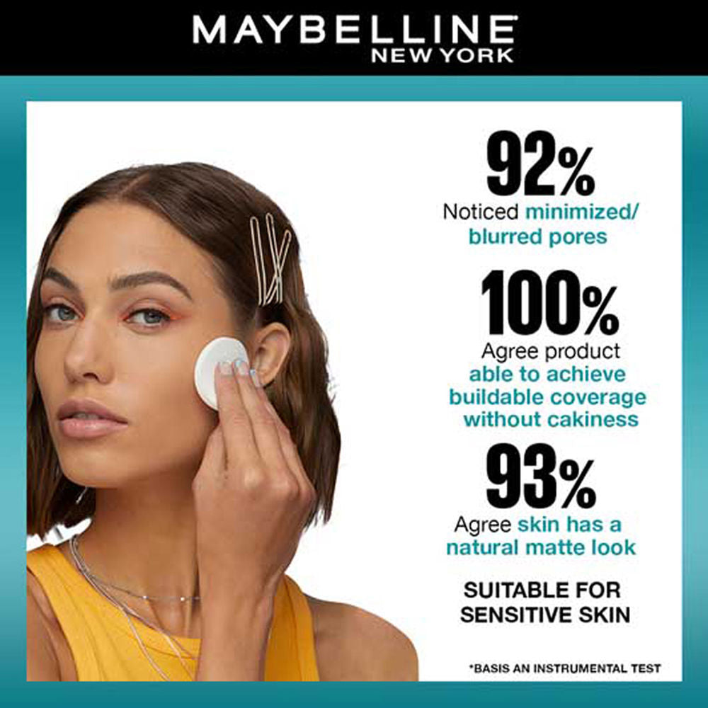 Maybelline New York Fit Me Matte + Poreless 16H Oil Control Compact Powder - 310 Sun Beige