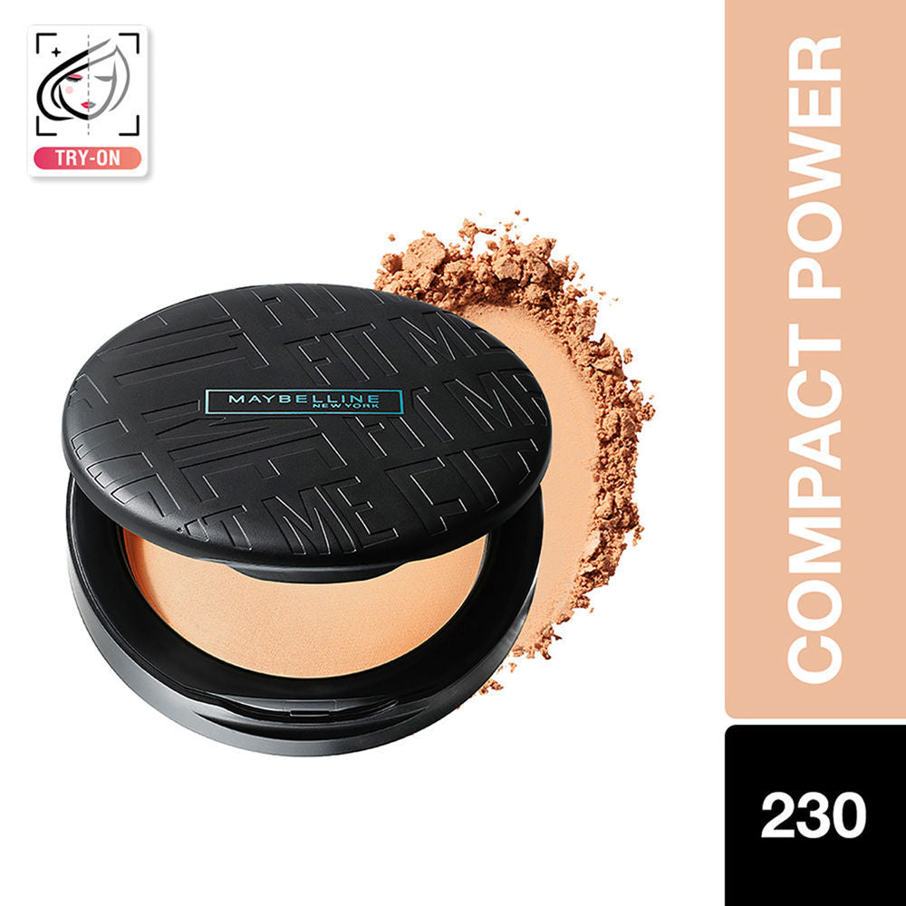 Maybelline New York Fit Me Matte + Poreless 16H Oil Control Compact Powder - 310 Sun Beige