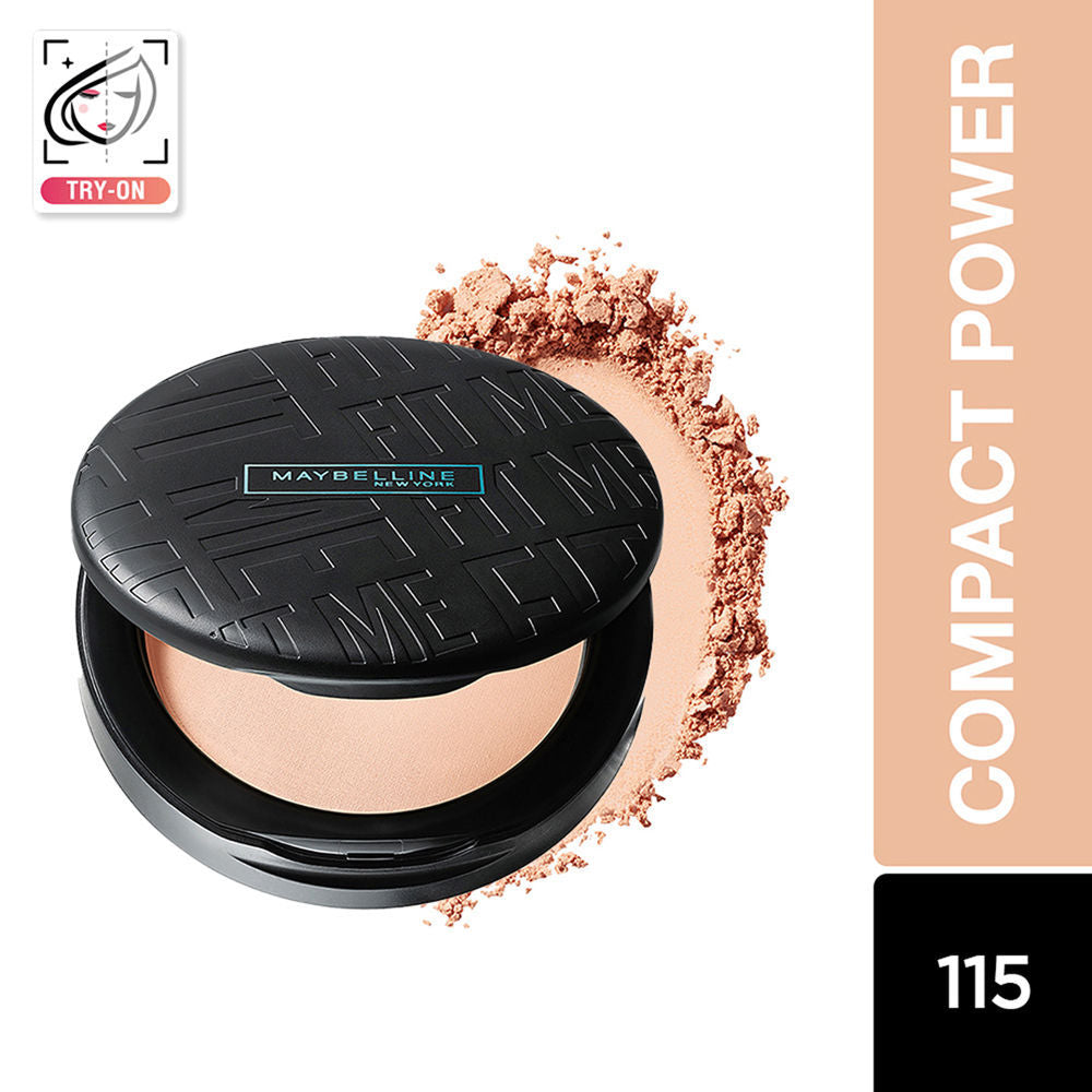 Maybelline New York Fit Me Matte + Poreless 16H Oil Control Compact Powder - 310 Sun Beige