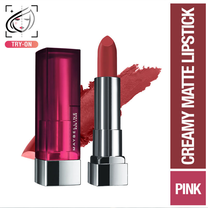 Maybelline Color Sensational Creamy Matte Lipstick, 12H Formula - 640 Red Liberation