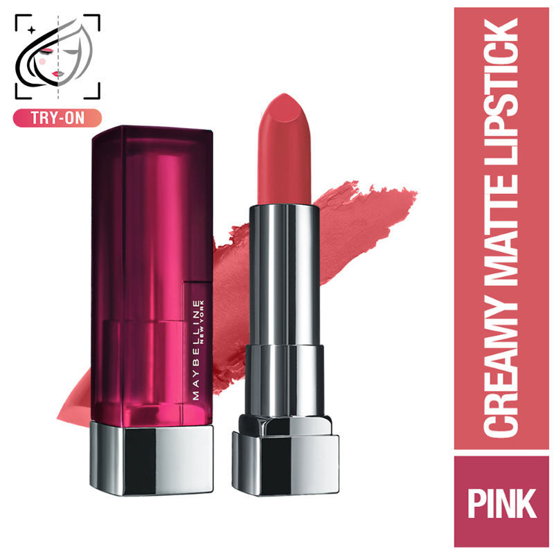 Maybelline Color Sensational Creamy Matte Lipstick, 12H Formula - 640 Red Liberation