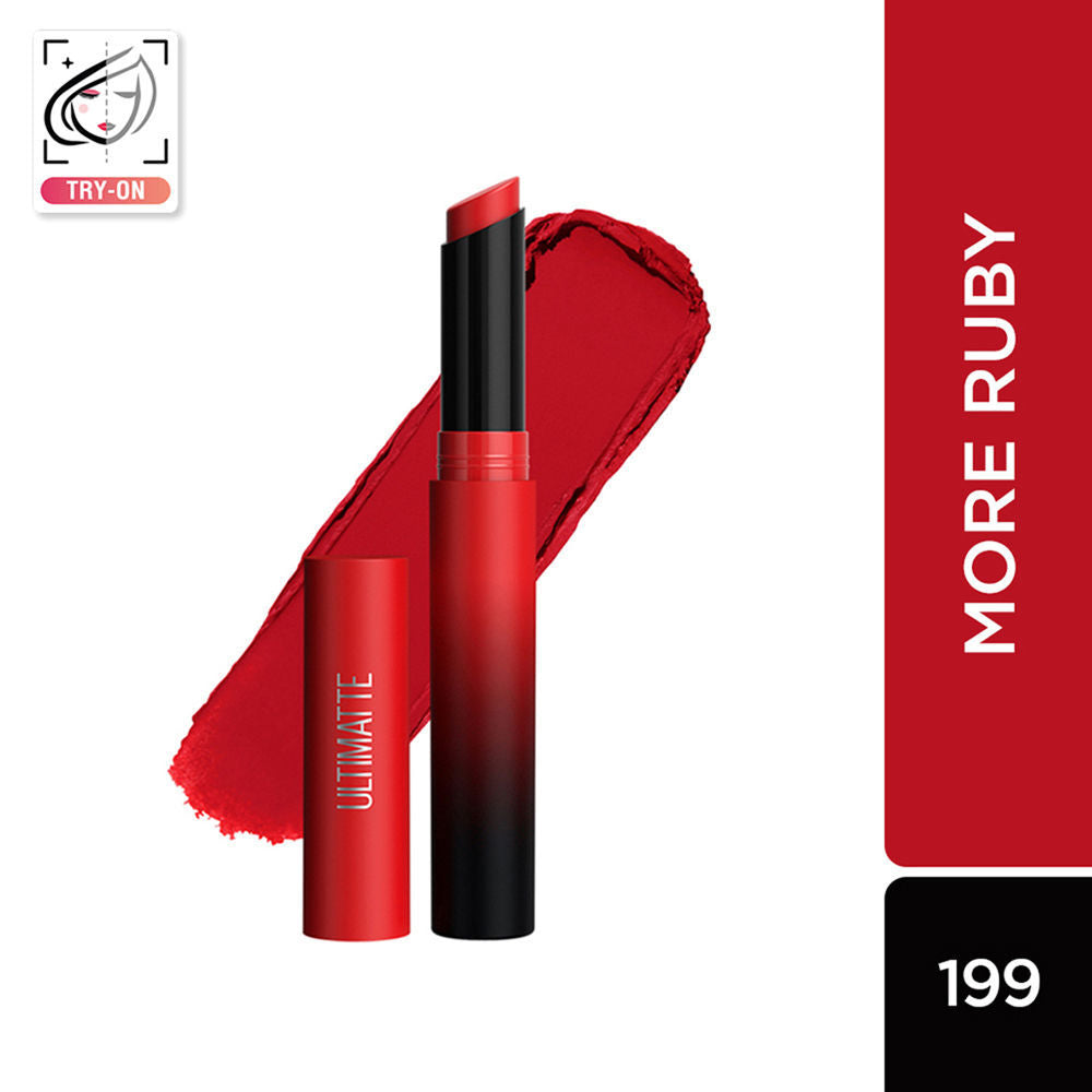 Maybelline New York Color Sensational Ultimattes Lipstick, Matte Finish - More Ruby