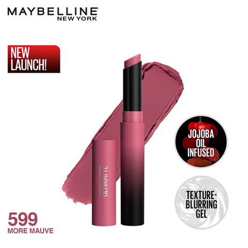 Maybelline New York Color Sensational Ultimattes Lipstick, Matte Finish - More Ruby