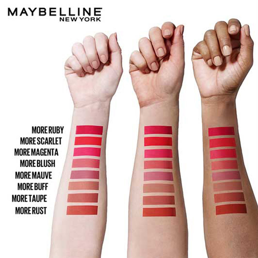 Maybelline New York Color Sensational Ultimattes Lipstick, Matte Finish - More Ruby