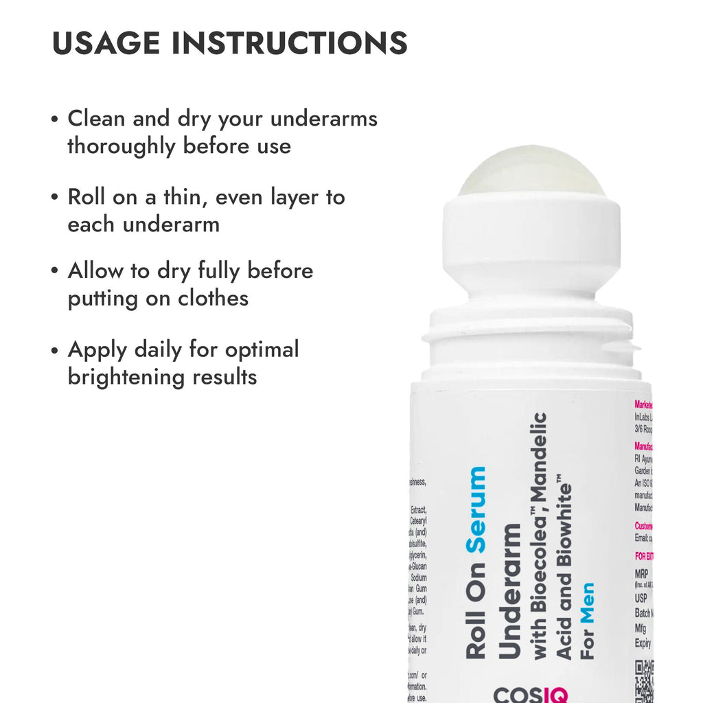Cos-IQ Brightening Underarm Roll On Serum For Men