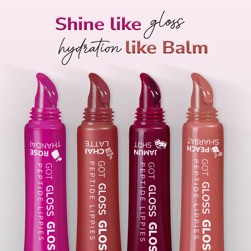 Mila Beauté Peptide Lip Gloss Balm With SPF & Hyaluronic Acid Plump & Fuller Lips