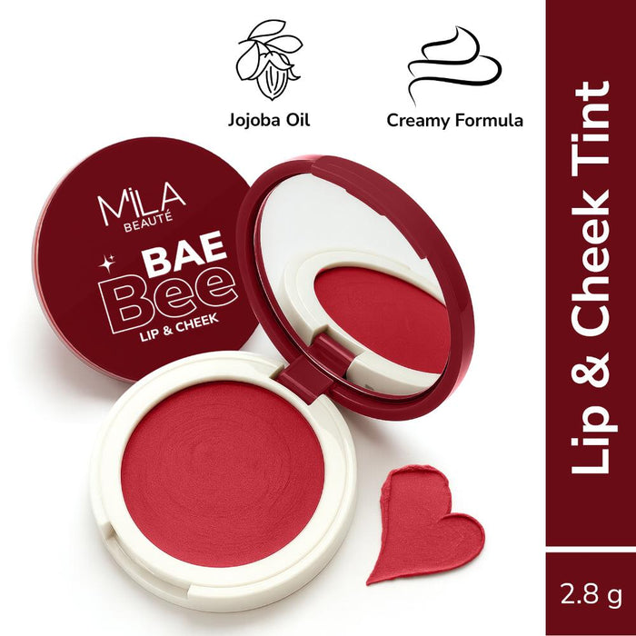 Mila Beauté Baebee Lip & Cheek Tint With Jojoba Oil & Vitamin E Shade