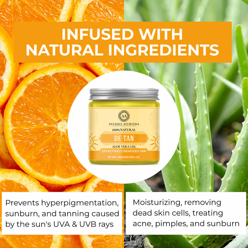 Ayusoul Ayurveda Detan Gel for Face & Body Skin Treatment