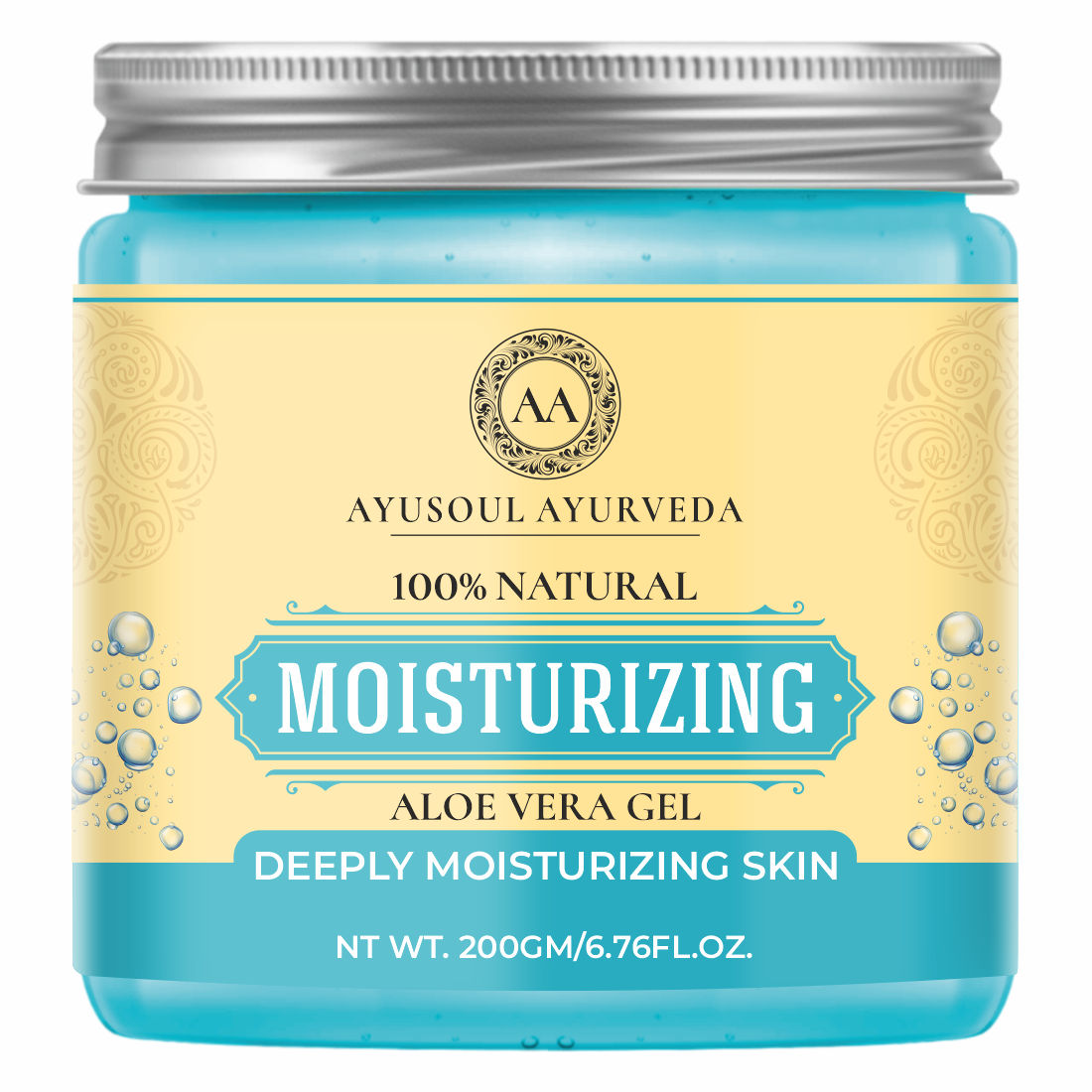 Ayusoul Ayurveda Moisturizer Aloe Vera Gel for Face & Body Skin Treatment
