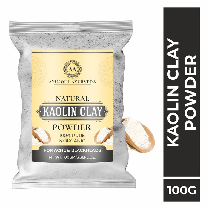 Ayusoul Ayurveda 100% Pure White Kaolin Clay Powder