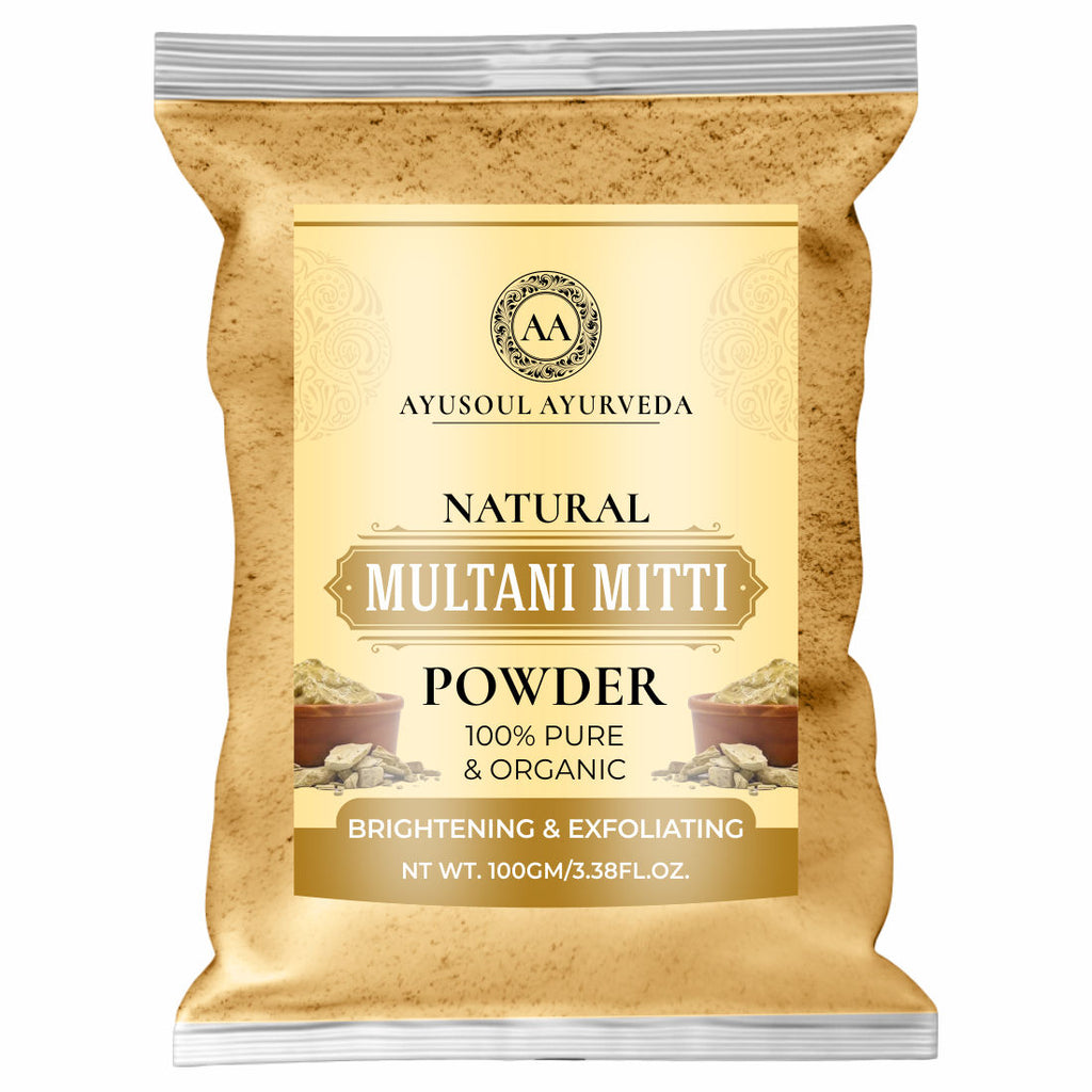 Ayusoul Ayurveda 100% Pure Natural & Organic Multani Mitti Powder