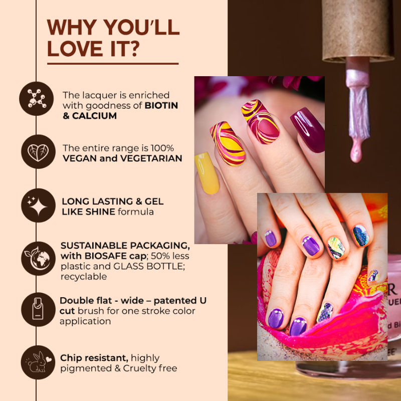 Colorbar Vegan Nail Lacquer - Honey Bun 101