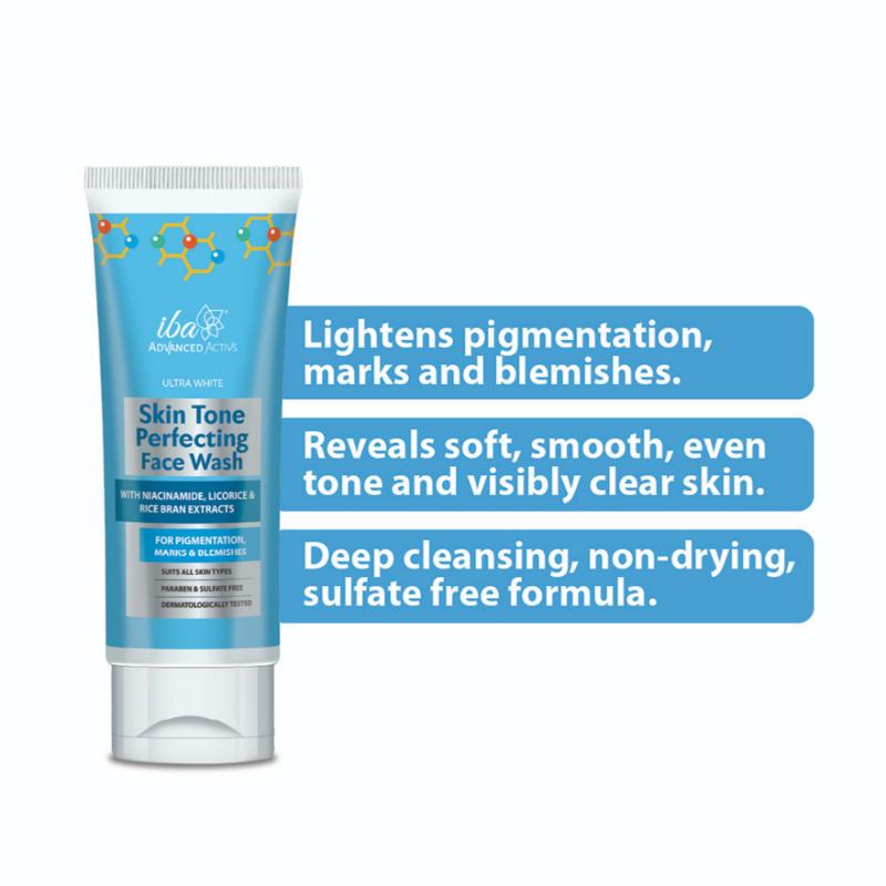 IBA Advanced Activs Ultra White Skin Tone Perfecting Face Wash