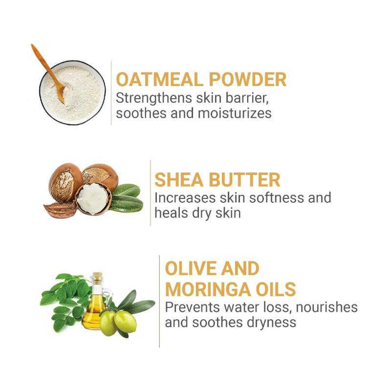 Iba Oatmeal & Shea Creme Body Wash For Softer, Smoother, Nourished Skin