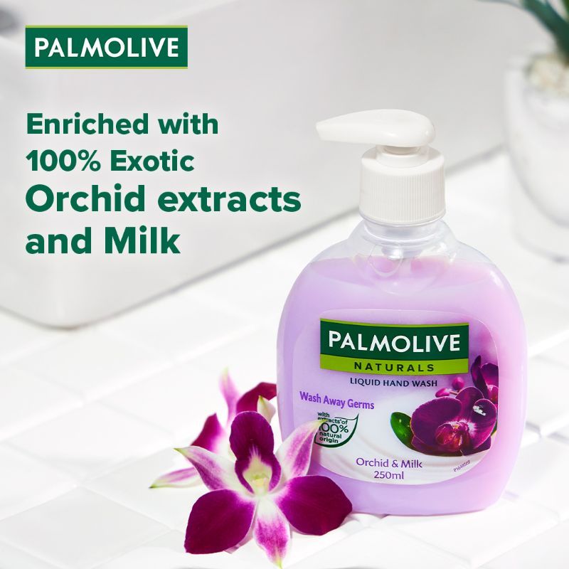 Palmolive Naturals Orchid & Milk Hand Wash- Removes 99.9% Germs