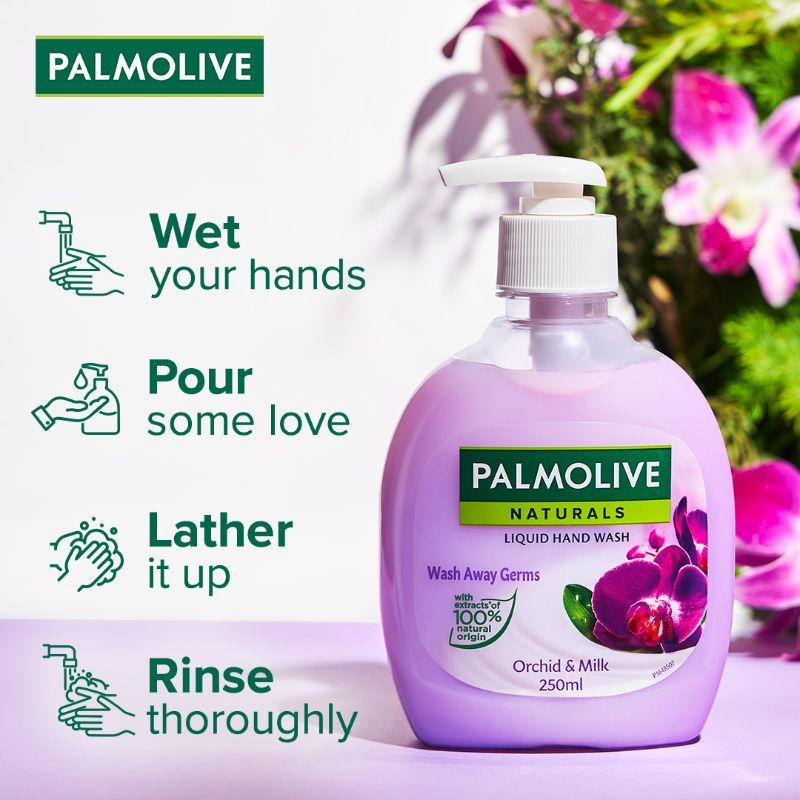 Palmolive Naturals Orchid & Milk Hand Wash- Removes 99.9% Germs