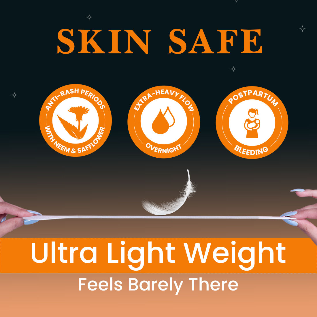 Everteen XXXL Relax Nights Ultra-Thin Overnight Sanitary Pads For Heavy Flow