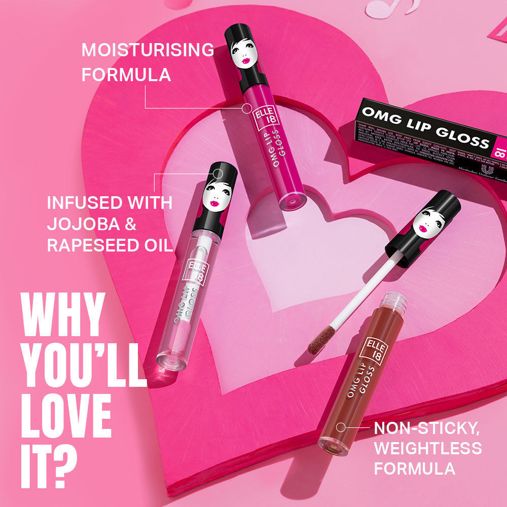 Elle 18 OMG Non sticky Tinted Lip Gloss with Jojoba Oil