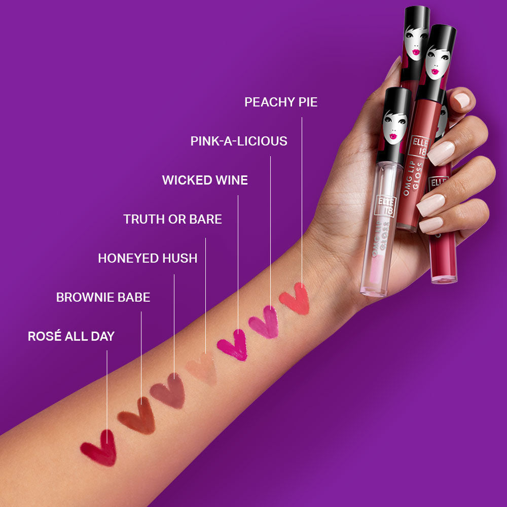 Elle 18 OMG Non sticky Tinted Lip Gloss with Jojoba Oil