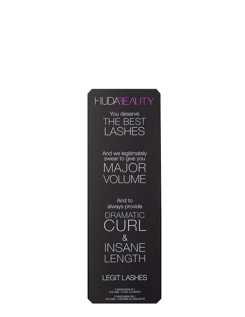 Huda Beauty Legit Lashes Double-ended Mascara Very Vanta Extreme Black