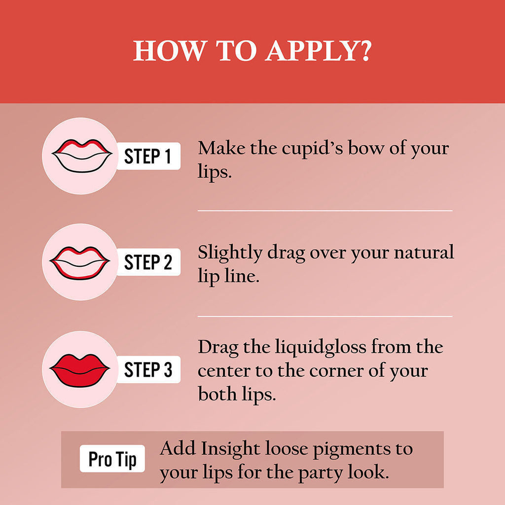 Insight Cosmetics Long Wear Color Rich Lip Gloss, Moisturising Long Wear Formula, Ultra Glossy Finish