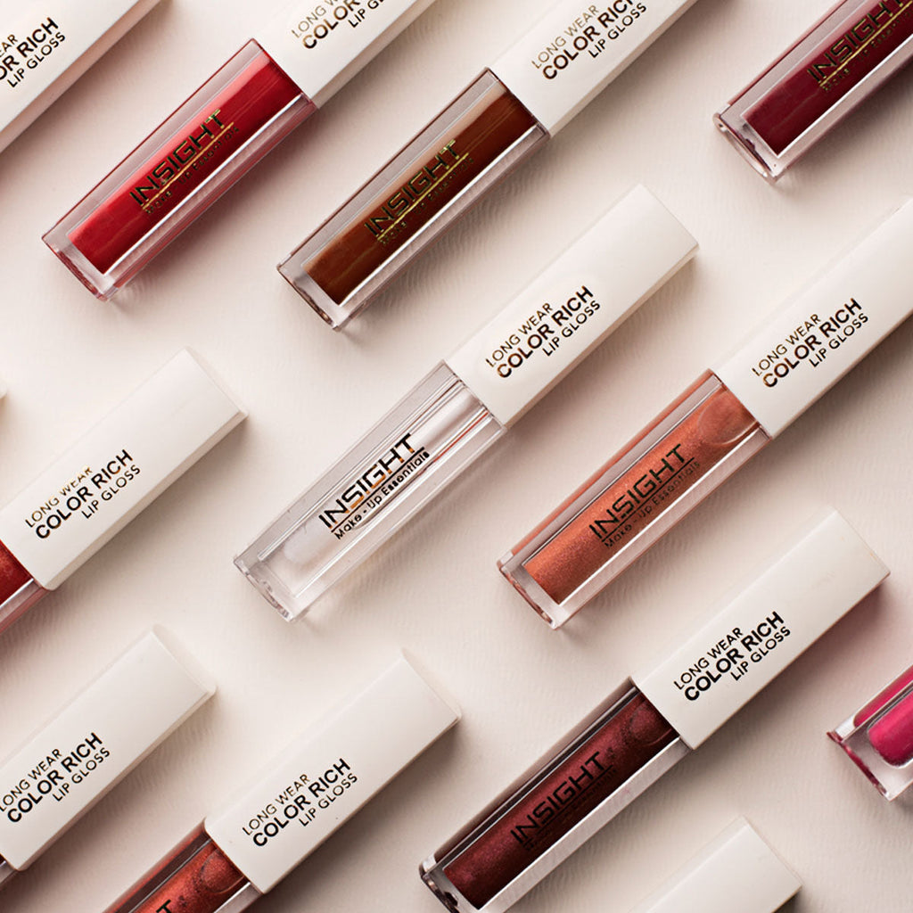 Insight Cosmetics Long Wear Color Rich Lip Gloss, Moisturising Long Wear Formula, Ultra Glossy Finish