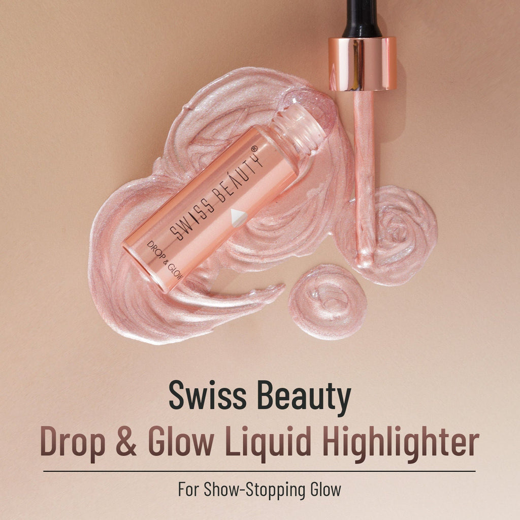Swiss Beauty Drop and Glow Liquid Highlighter , Shimmer Shine , Dewy Finish