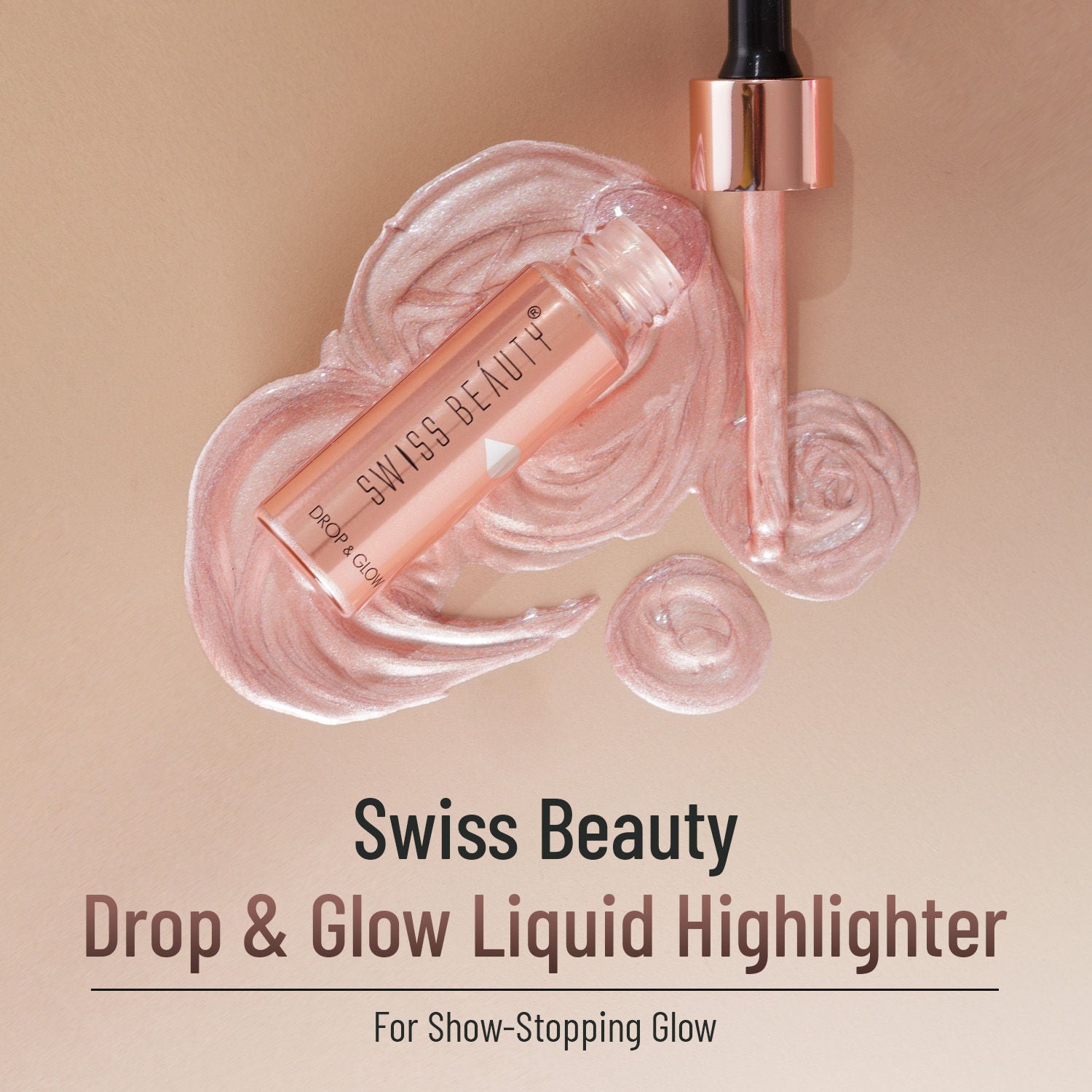 Swiss Beauty Drop and Glow Liquid Highlighter , Shimmer Shine , Dewy Finish