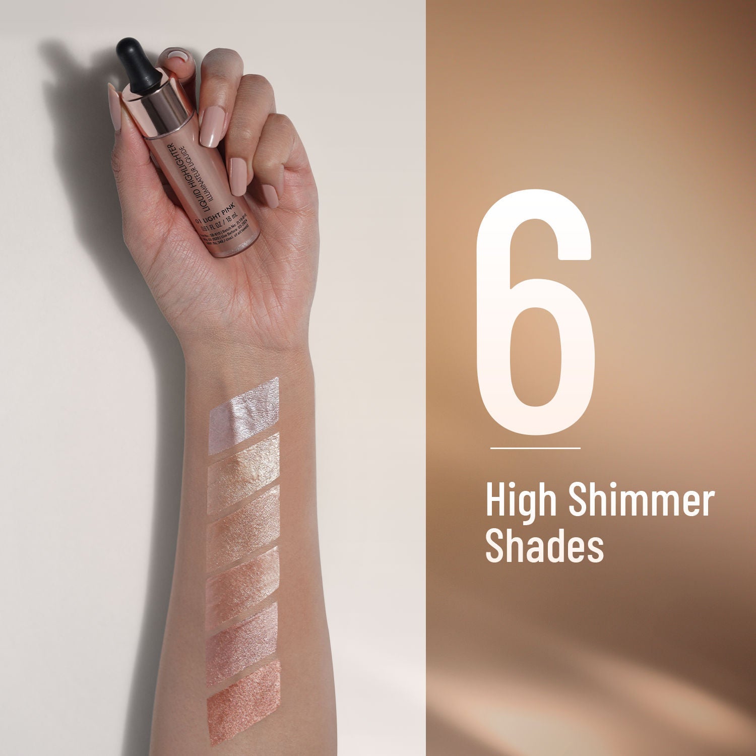 Swiss Beauty Drop and Glow Liquid Highlighter , Shimmer Shine , Dewy Finish