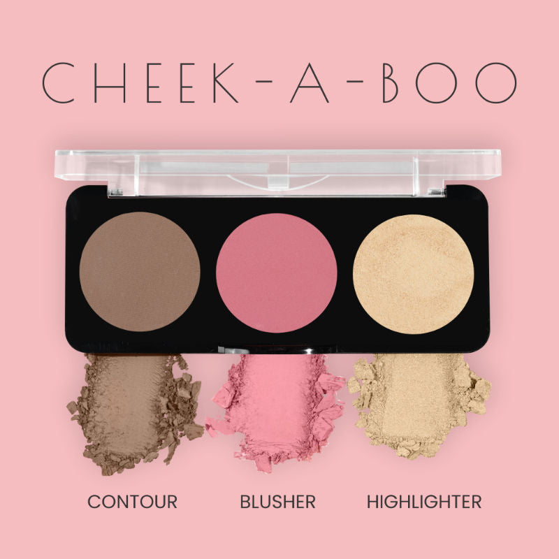 Swiss Beauty Cheek-A-Boo 3 In One Blushe Contour And Highlighter