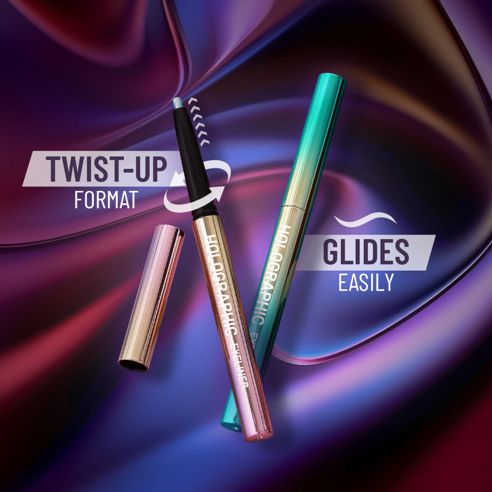 Swiss Beauty Holographic Eyeliner , Multi Chrome Effect , Water -Proof ,Smudge Proof
