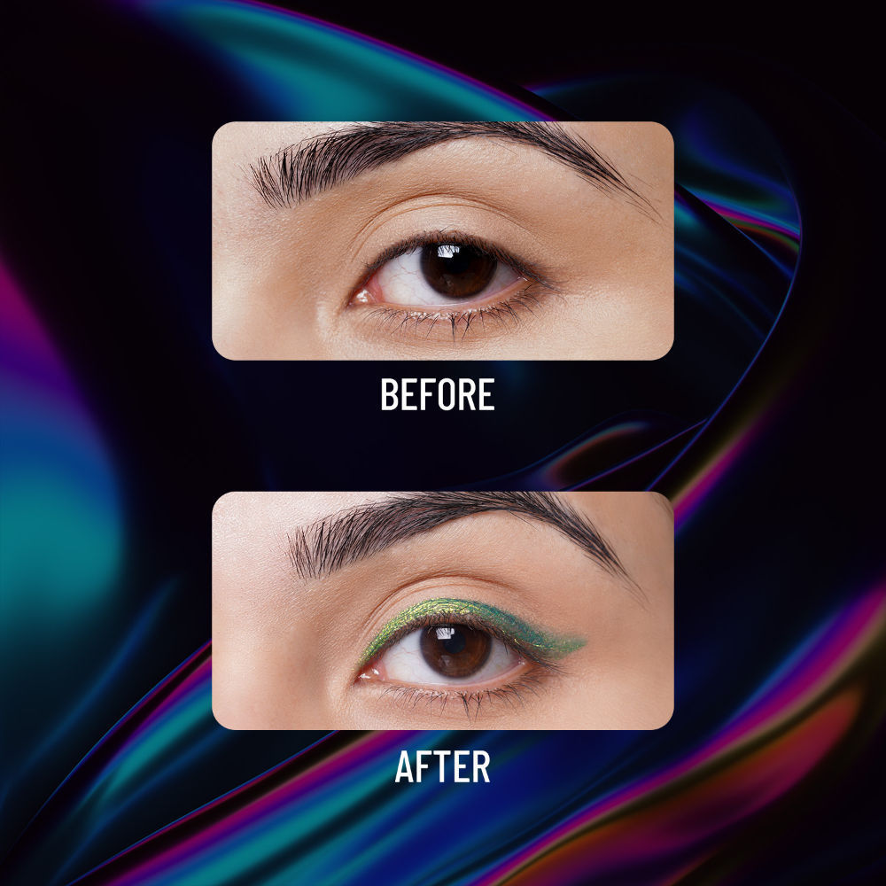 Swiss Beauty Holographic Eyeliner , Multi Chrome Effect , Water -Proof ,Smudge Proof