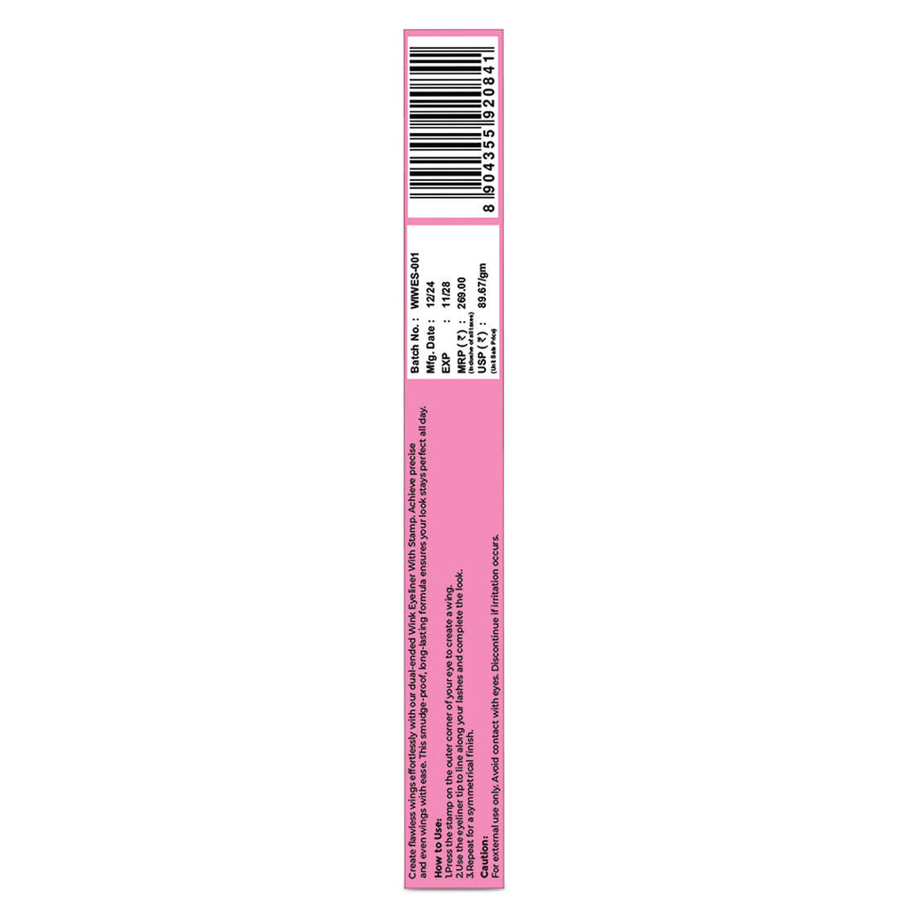 Sanfe Wing In A Wink Eyeliner With Stamp, Waterproof Smudge Proof Eye Liner Liquid Pen