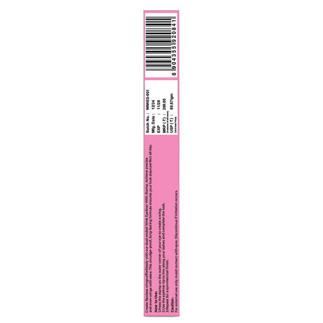 Sanfe Wing In A Wink Eyeliner With Stamp, Waterproof Smudge Proof Eye Liner Liquid Pen