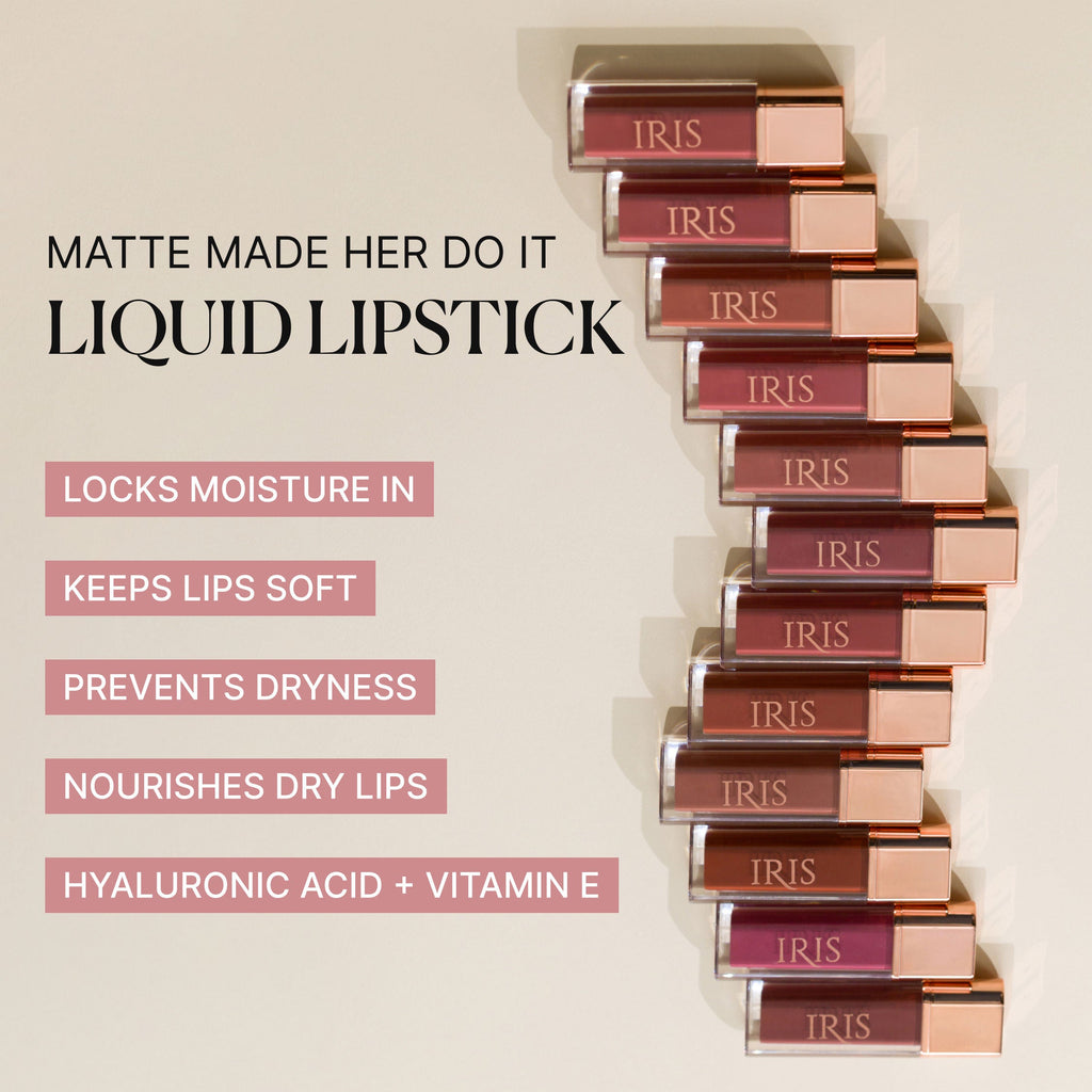 IRIS COSMETICS Matte Made Her Do It Liquid Lipstick