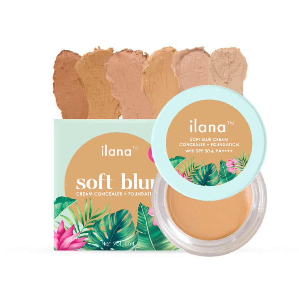 Ilana Soft Blur Cream Concealer & Foundation with SPF 50