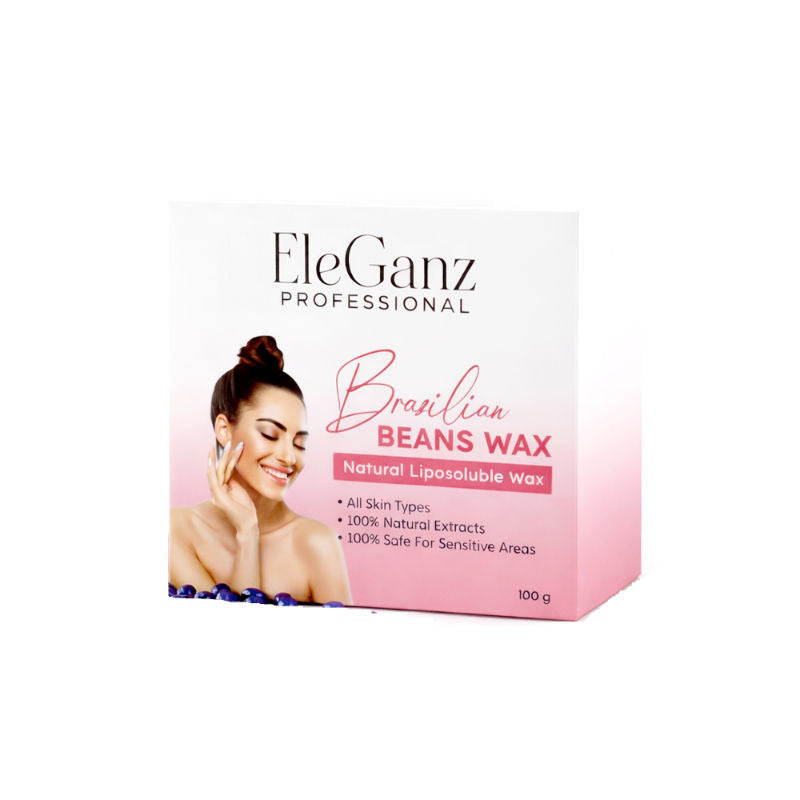 Eleganz Professional Brazilian Hair Removal Wax 100% Natural, Castor Oil, Bees Wax, Sunflower Oil