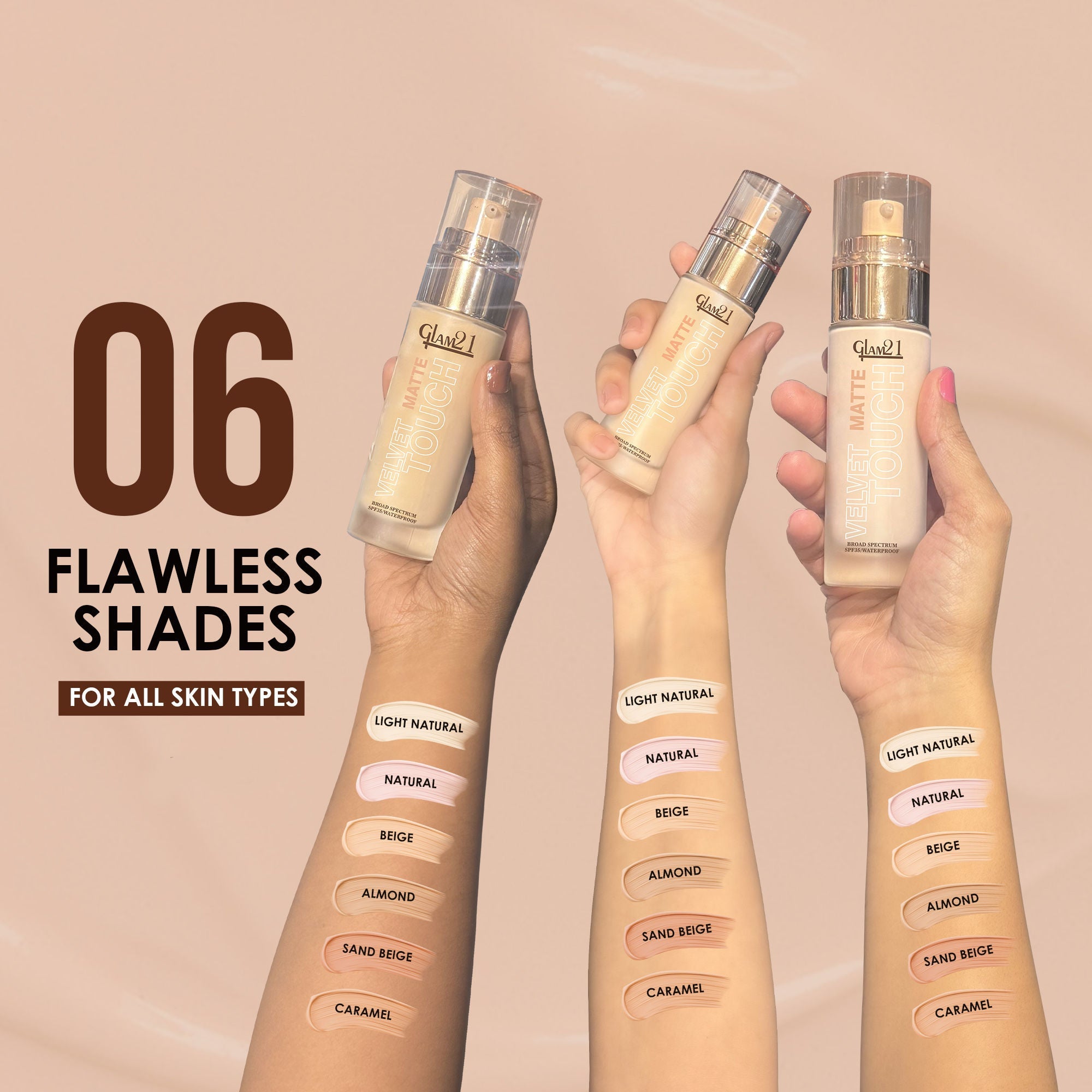 GLAM21 Velvet Touch Oil Control Foundation with SPF35