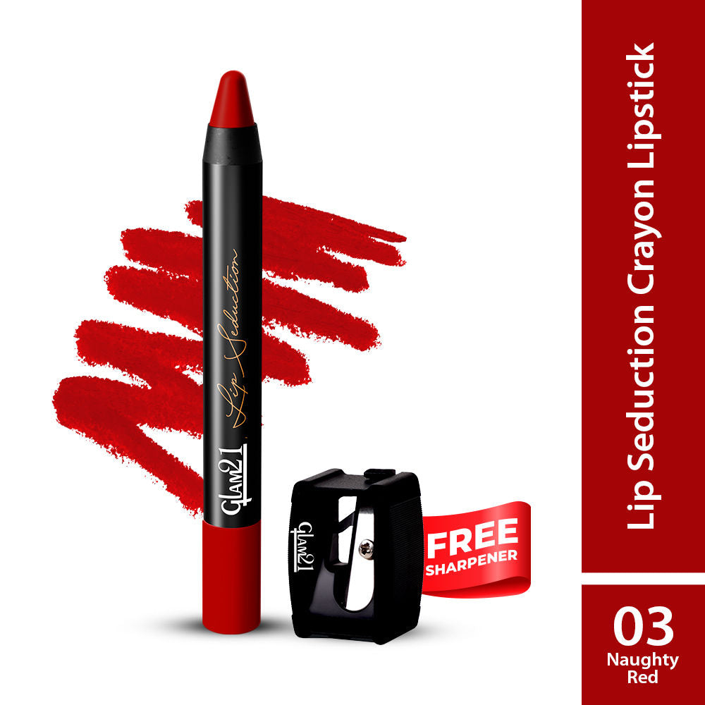 GLAM21 Lip Seduction Non- Transfer Crayon Lipstick
