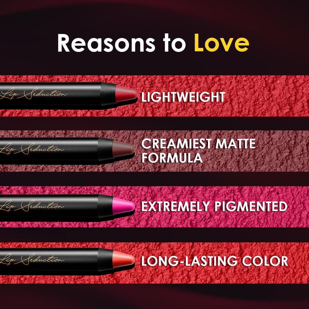 GLAM21 Lip Seduction Non- Transfer Crayon Lipstick