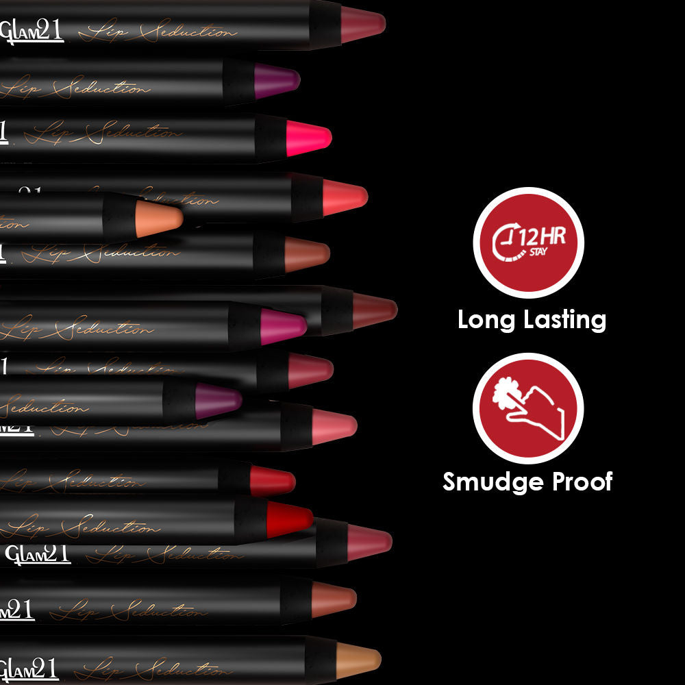 GLAM21 Lip Seduction Non- Transfer Crayon Lipstick